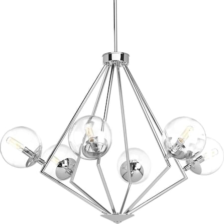 Progress Lighting Mod Collection Six-Light Chandelier P4756-15